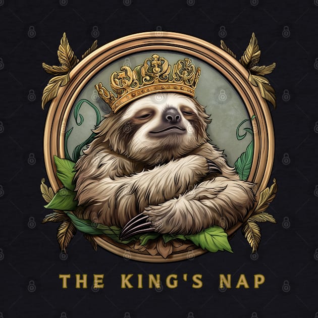 Sloth Sleepy "The King's Nap" by Mary_Momerwids